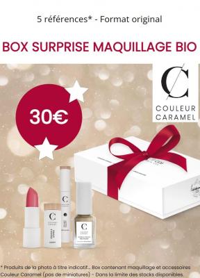 Box surprise maquillage bio couleur caramel 2 