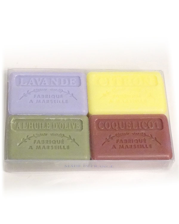 Coffret 4 savons de marseille senteurs de provence
