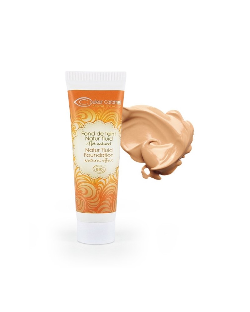 Couleur caramel 118414 fond de teint natur fluid 14 beige dore embellissetvous fr