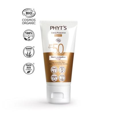 Creme protectrice solaire visage spf50 phyts embellissetvous fr