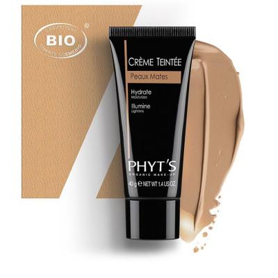 Image creme teintee peaux mates phyts organic make up embellissetvous