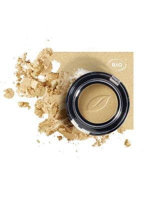 Image fard a paupieres tresor de lumiere sable dor phyts organic make up embellissetvous