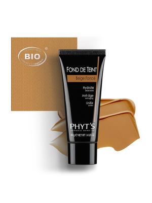 Image fond de teint beige fonce phyts organic make up embellissetvous