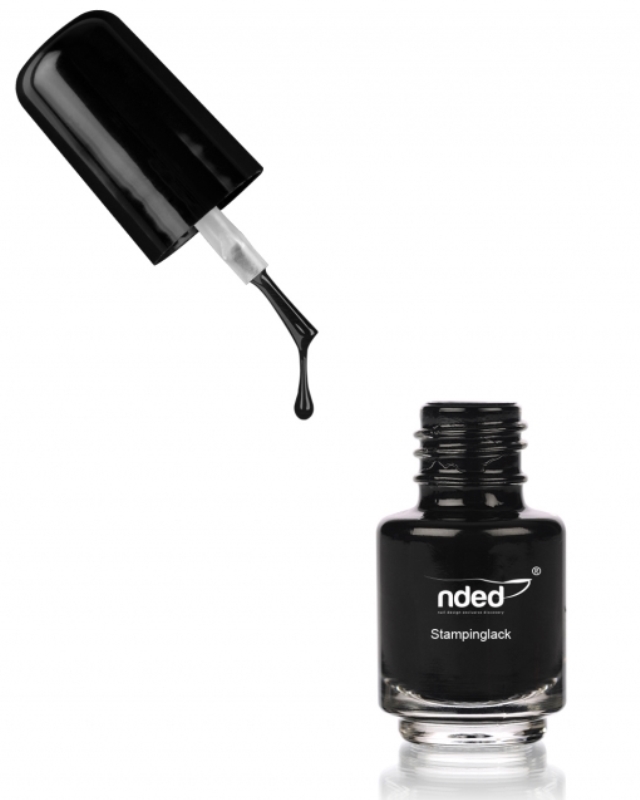 Nded vernis stamping noir 8987 5ml embellissetvous fr