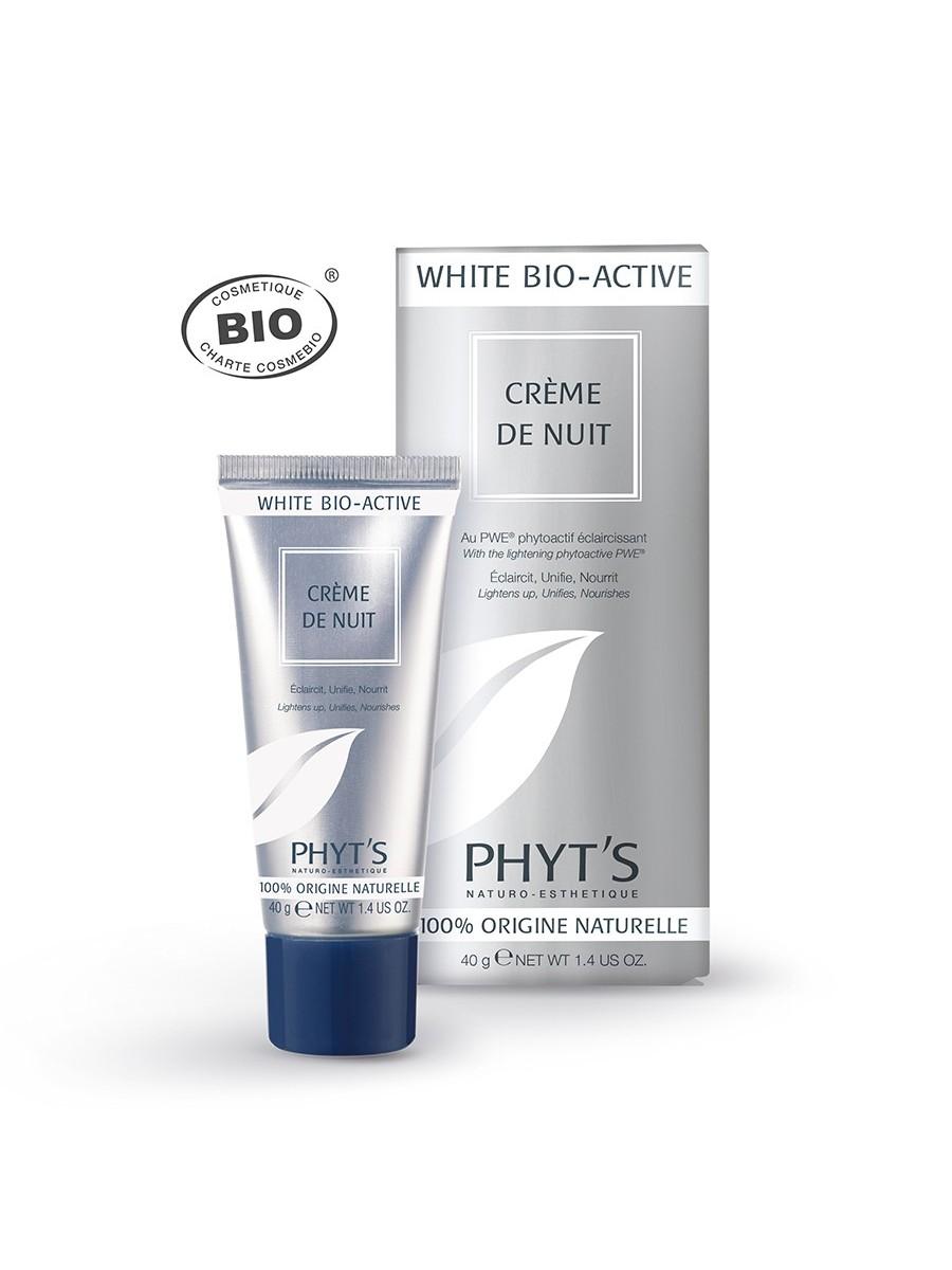 White bio active creme de nuit phyts embellissetvous fr